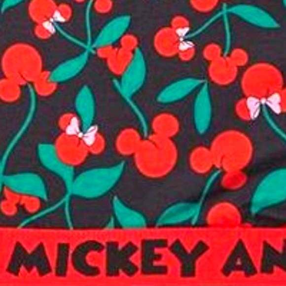 ❤️NWT VINTAGE TORRID BRA DISNEY MICKEY MOUSE BRALETTE CHERRIES PRINT - WIRELESS - Picture 3 of 12
